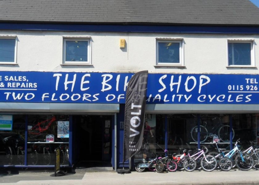 Front of the Bike Shop Nottingham