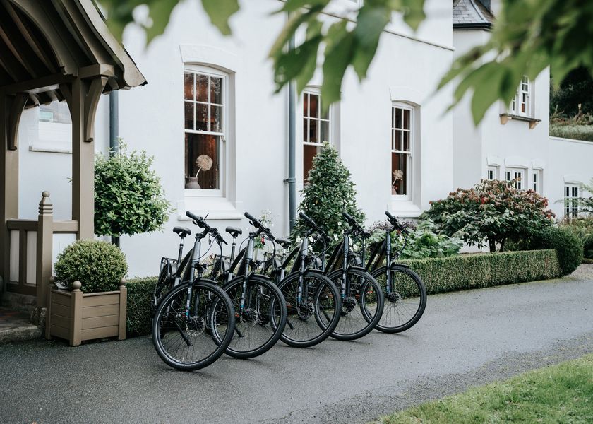 VOLT bikes outside Grove of Narberth