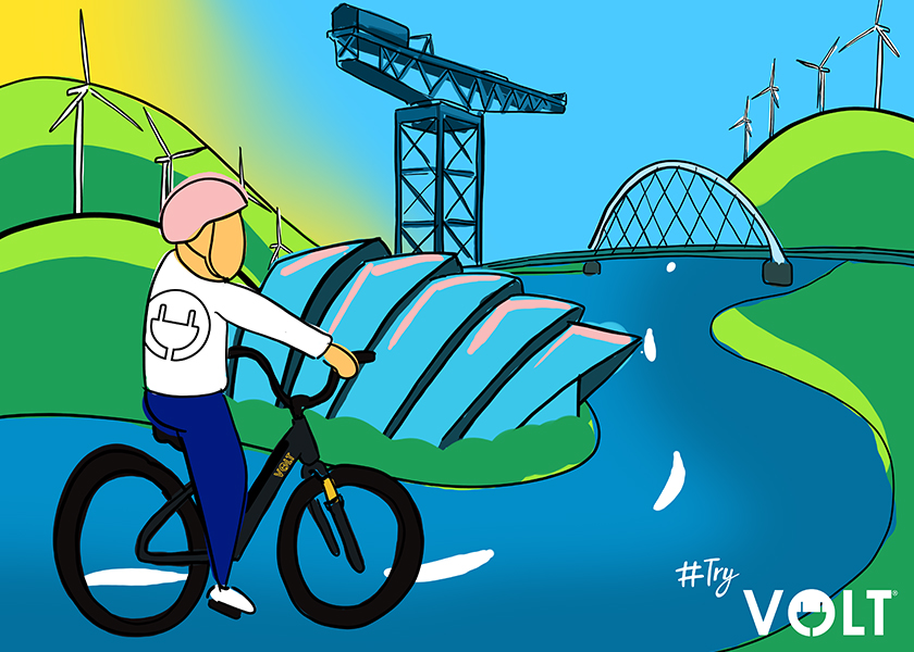 leading by example on two wheels at cop26