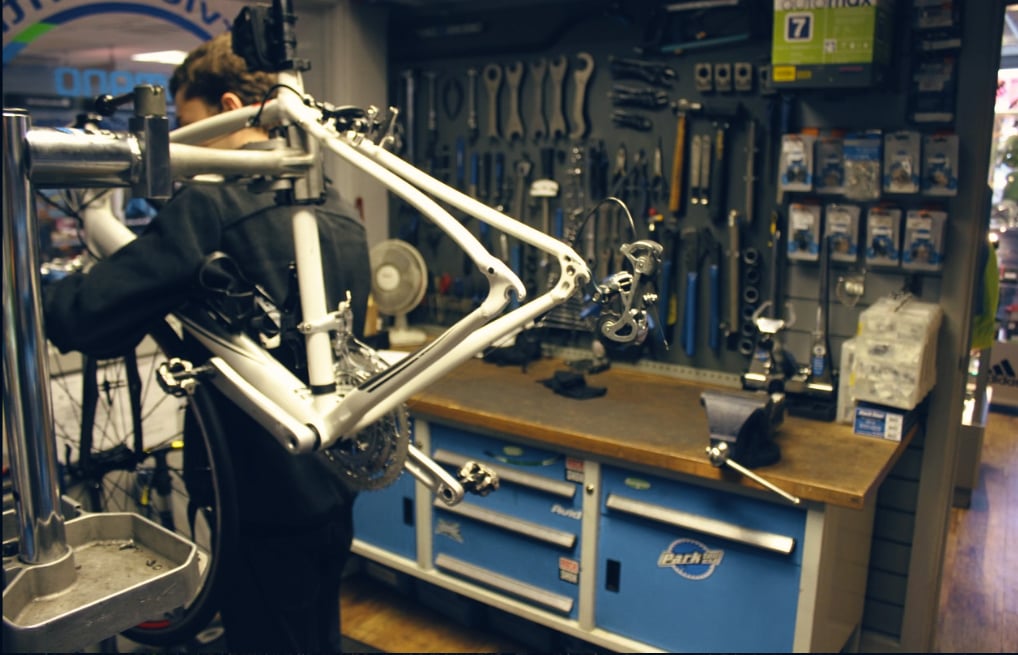 Bike workshop photo